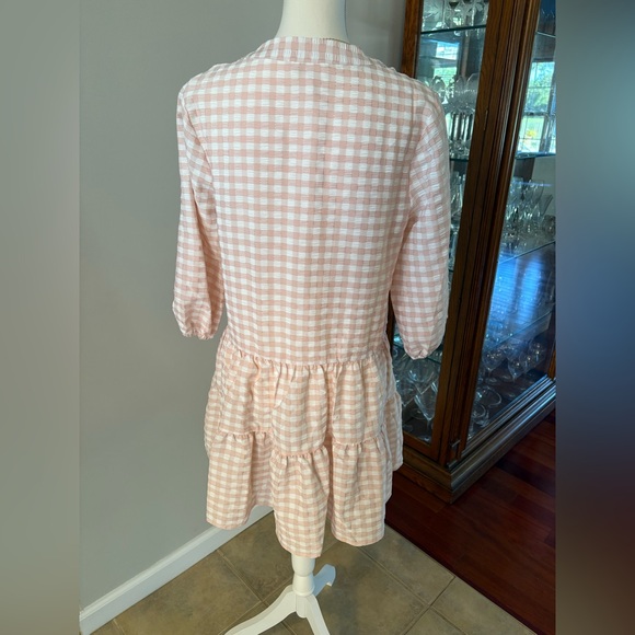 Fantastic Fawn Pink Checkered Dress - Picture 2 of 7
